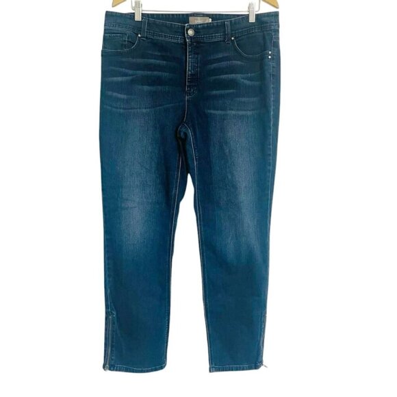 So Slimming Chico's Size 2.5 14 Pants Jeans Denium Jeggings - Picture 1 of 9